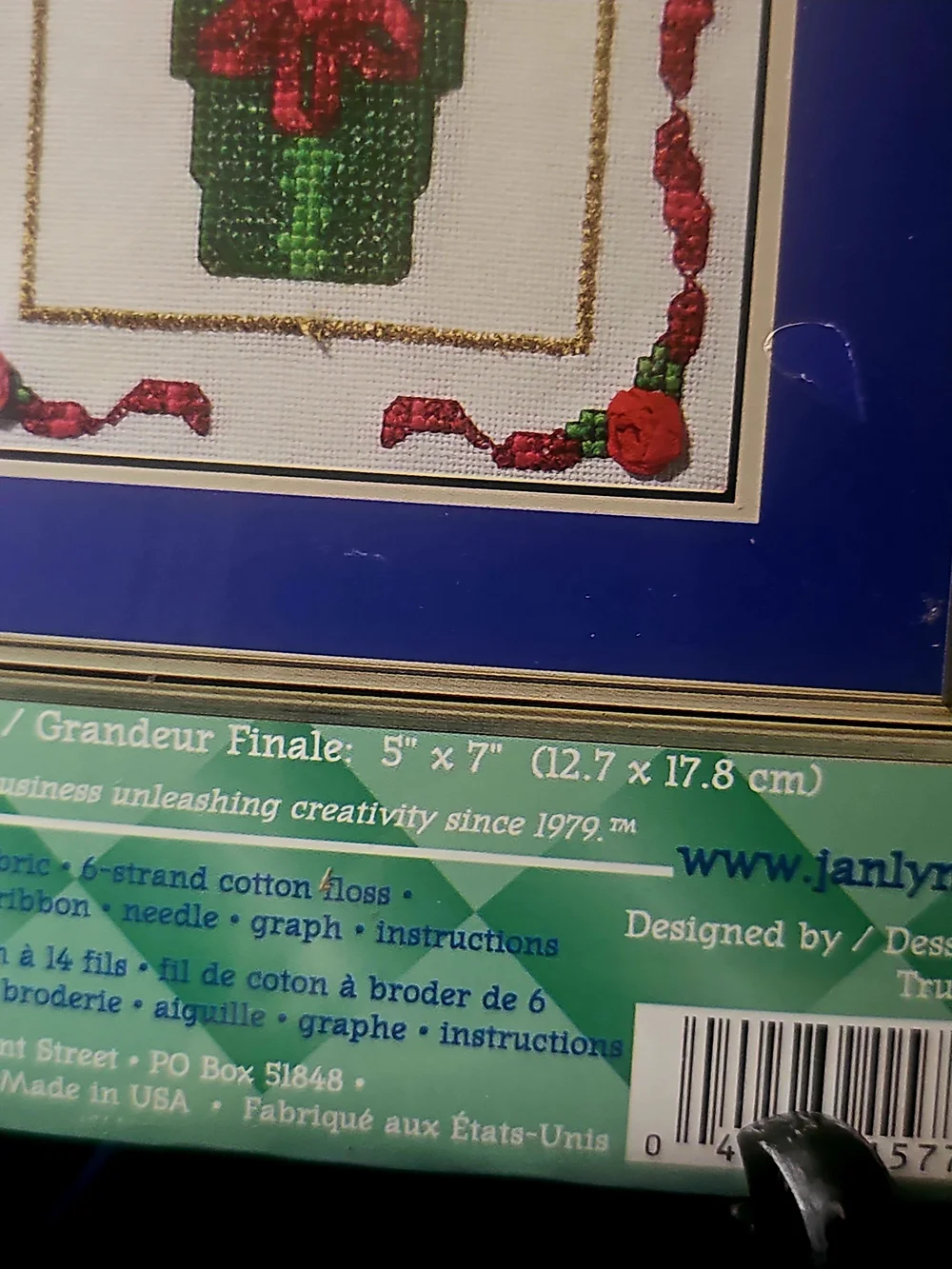 Janlynn The Spirit of Christmas Topiary Cross Stitch Kit – Easy Project
